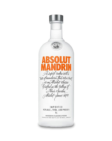 Absolut Mandarin Flavoured Vodka 1L
